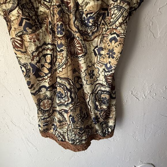 Weavers Girl Camisole Top M Boho Floral Lace Trim Y2K Retro Tank Top Babydoll - Picture 3 of 8